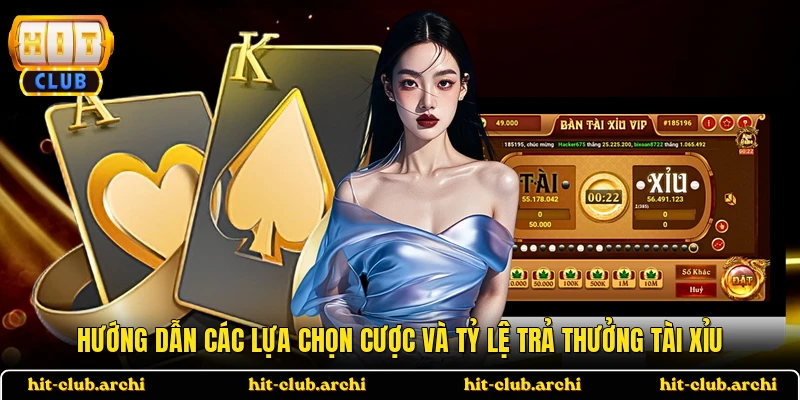 Hướng dẫn các lựa chọn cược và tỷ lệ trả thưởng tài xỉu